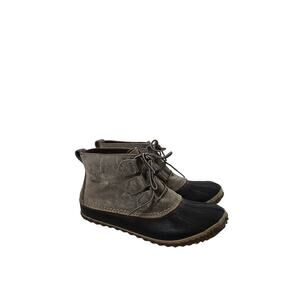 Sorel Out 'N About Waterproof Duck Boots Quarry NL2133-052 Women's 8.5